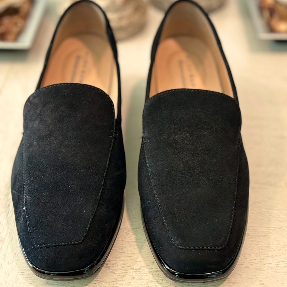 Alex Marie Black Suede Loafers Size 8.5M